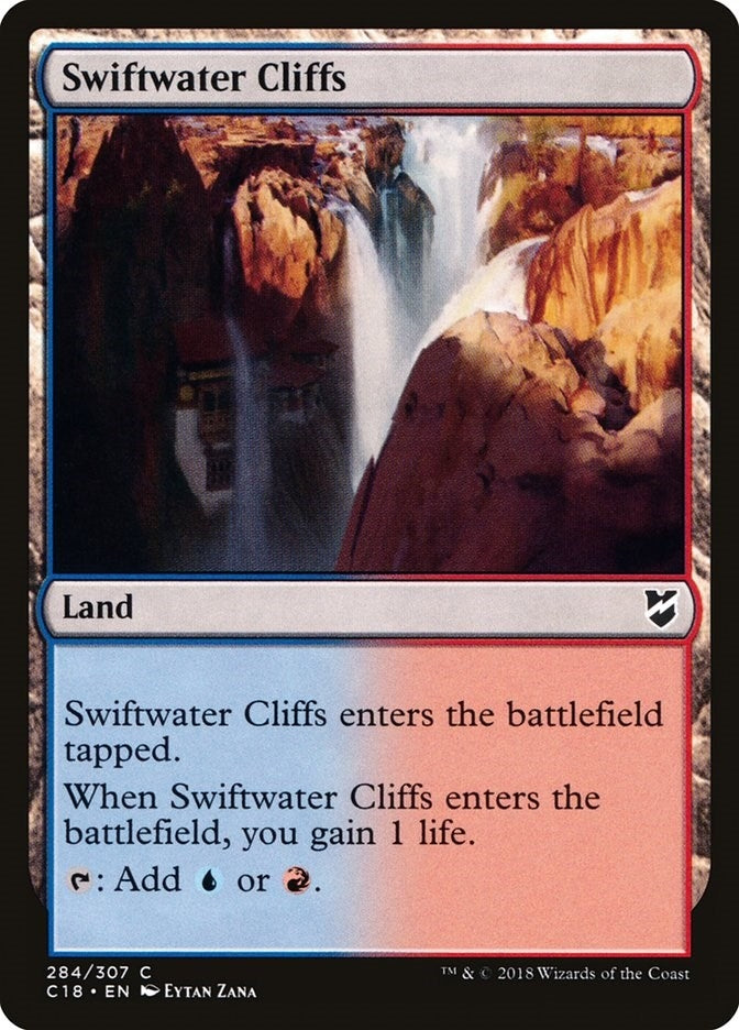 Image for Swiftwater Cliffs (284) [Commander 2018] - Magic: The Gathering