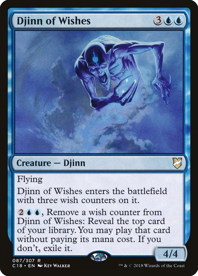 Image for Djinn of Wishes (87) [Commander 2018] - Magic: The Gathering