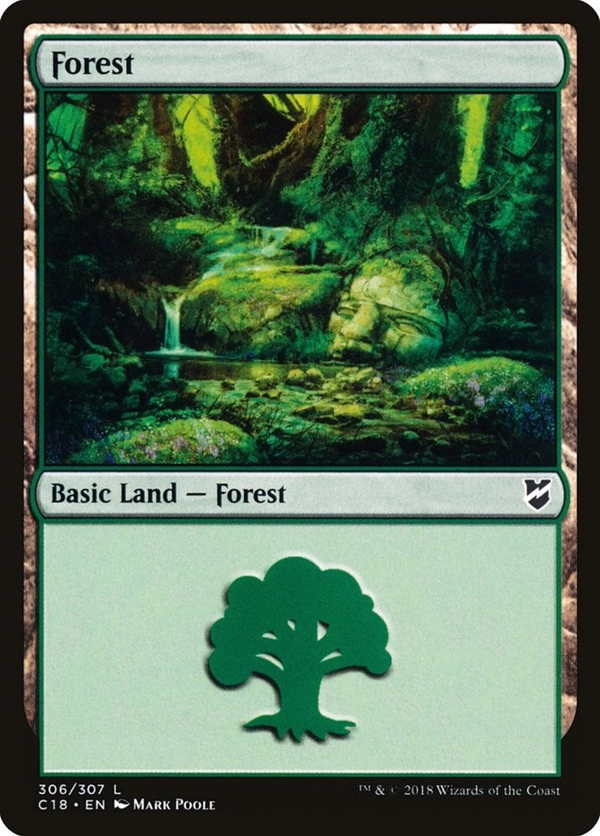 Image for Forest (306) (306) [Commander 2018] - Magic: The Gathering