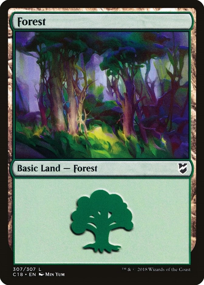 Image for Forest (307) (307) [Commander 2018] - Magic: The Gathering