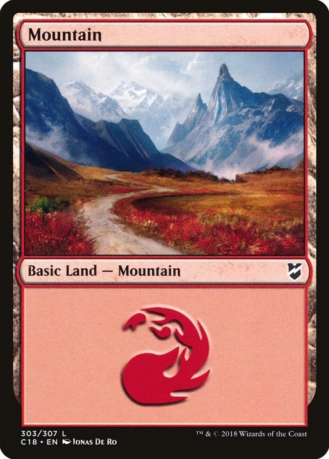 Image for Mountain (303) (303) [Commander 2018] - Magic: The Gathering