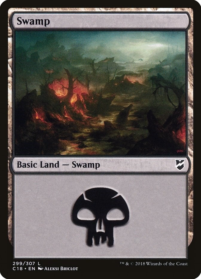 Image for Swamp (299) (299) [Commander 2018] - Magic: The Gathering