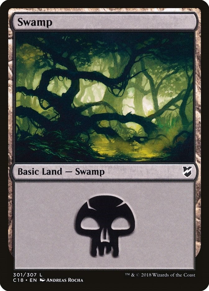 Image for Swamp (301) (301) [Commander 2018] - Magic: The Gathering
