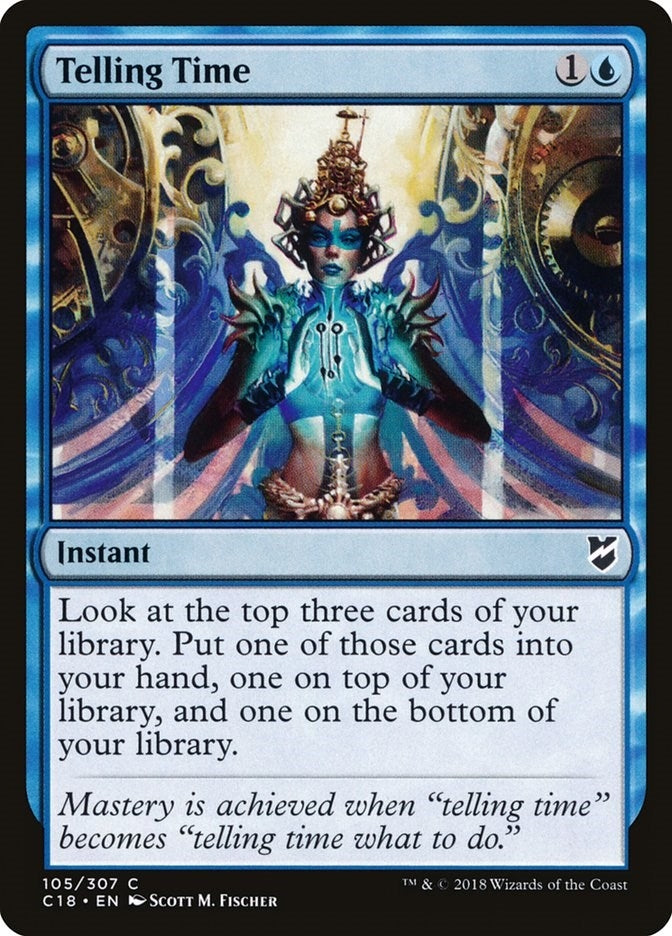 Image for Telling Time (105) [Commander 2018] - Magic: The Gathering