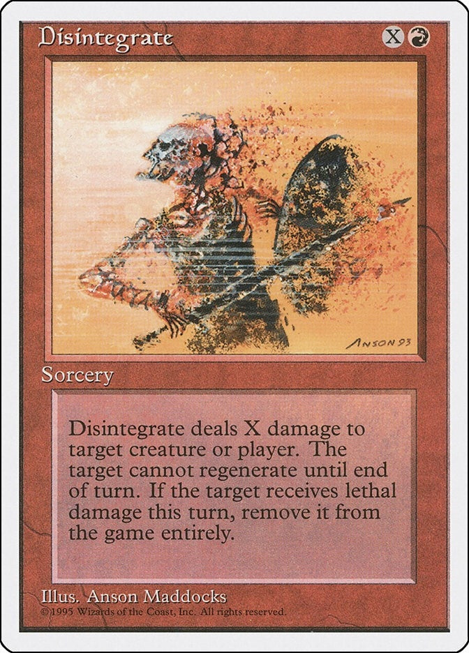 Image for Disintegrate (203) [Fourth Edition] - Magic: The Gathering