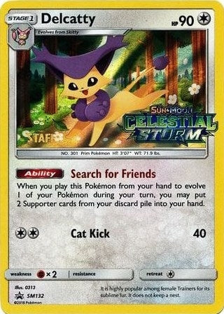 Image for Delcatty - SM132 (Prerelease) [Staff] (SM132) [SM Promos] - Pokemon