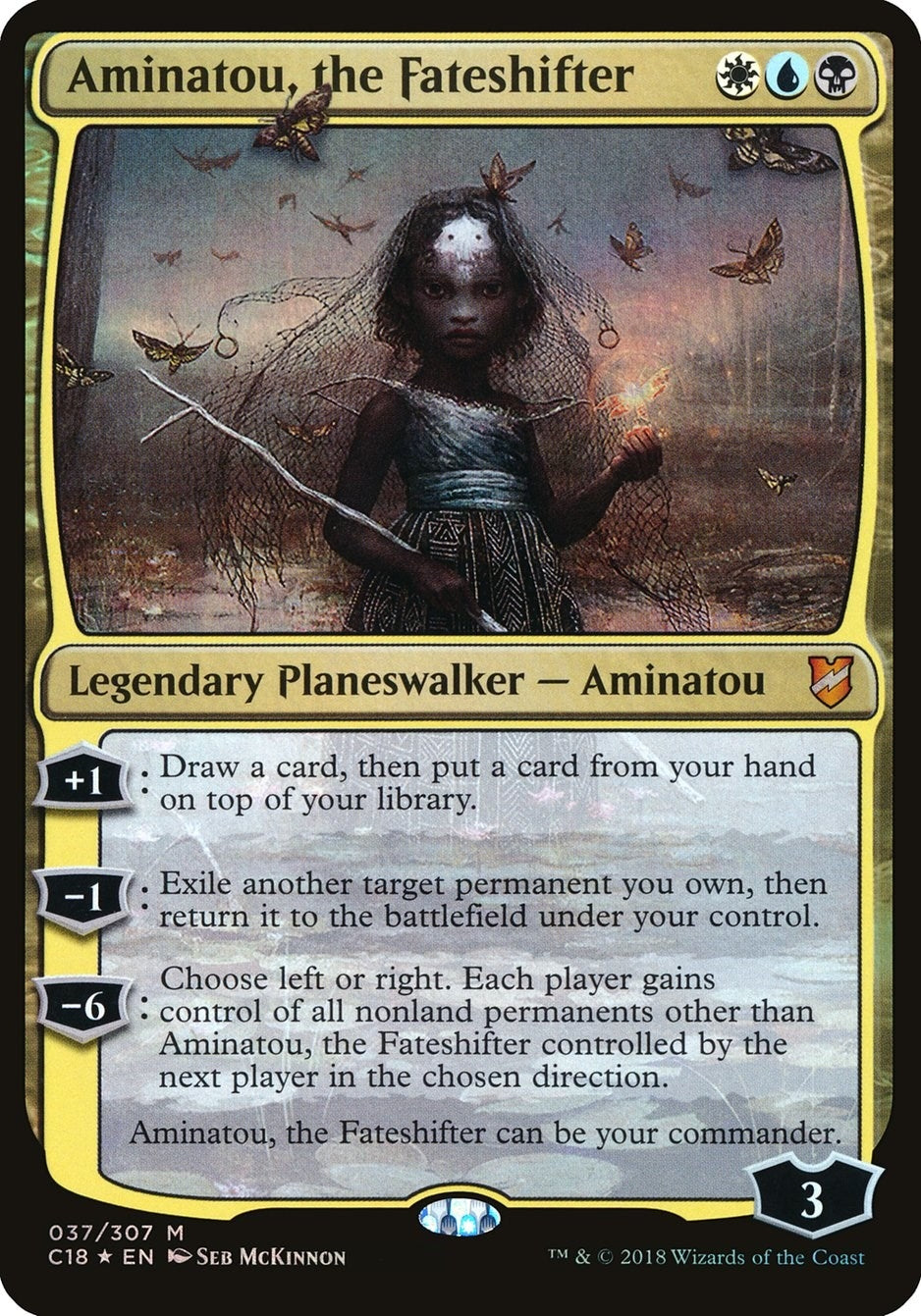 Image for Aminatou, the Fateshifter (Commander 2018) (37) [Oversize Cards] - Magic: The Gathering