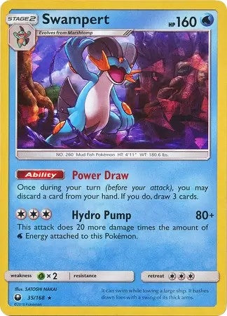 Image for Swampert - 35/168 (SM Celestial Storm) (035/168) [Deck Exclusives] - Pokemon