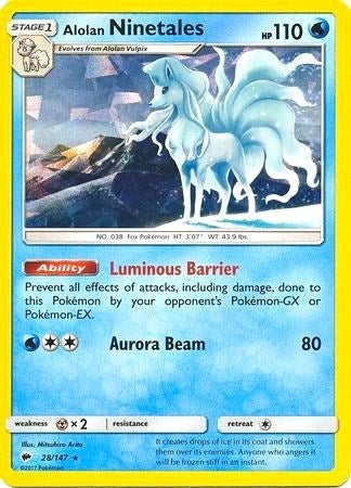Image for Alolan Ninetales - 28/147 (Cracked Ice Holo) (028/147) [Deck Exclusives] - Pokemon