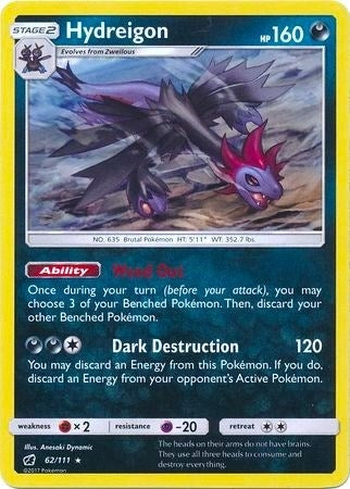 Image for Hydreigon - 62/111 (Cracked Ice Holo) (062/111) [Deck Exclusives] - Pokemon