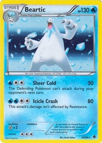 Image for Beartic - 30/98 (Cosmos Holo) (030/098) [Blister Exclusives] - Pokemon