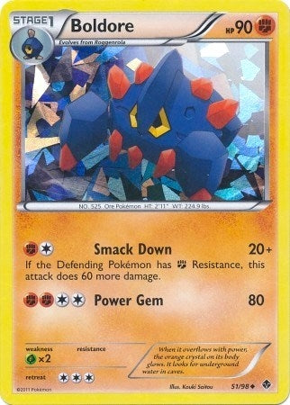 Image for Boldore - 51/98 (Cracked Ice Holo) (051/098) [Blister Exclusives] - Pokemon