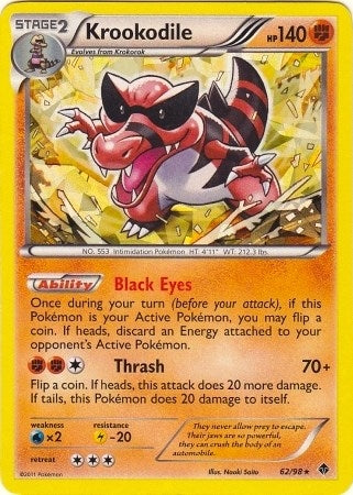Image for Krookodile - 62/98 (BW Emerging Powers) (062/098) [Deck Exclusives] - Pokemon