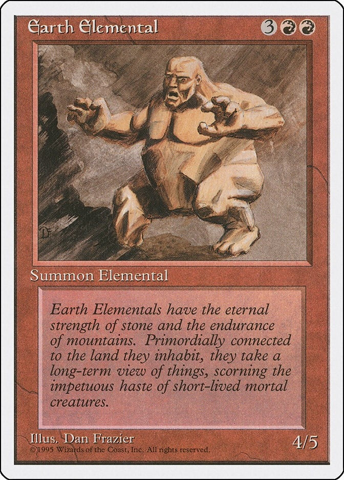 Image for Earth Elemental [Fourth Edition] - Magic: The Gathering