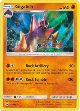 Image for Gigalith - 71/149 (Cosmos Holo) (071/149) [Blister Exclusives] - Pokemon