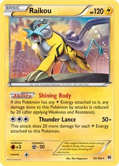 Image for Raikou - 55/162 (Cosmos Holo) (055/162) [Blister Exclusives] - Pokemon
