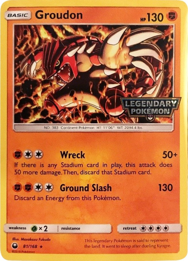 Image for Groudon - 81/168 (Cosmos Holo) (Gamestop Promo) (081/168) [Miscellaneous Cards & Products] - Pokemon