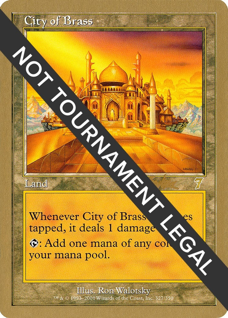 Image for City of Brass - 2002 Brian Kibler (7ED) [World Championship Decks] - Magic: The Gathering