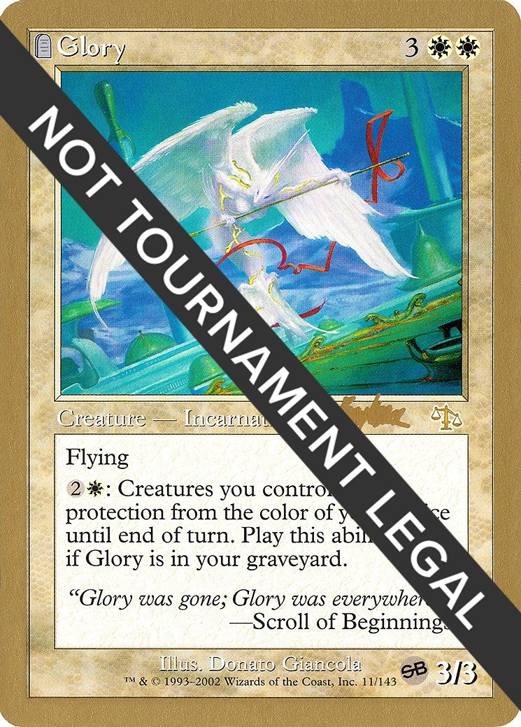 Image for Glory - 2002 Brian Kibler (JUD) (SB) [World Championship Decks] - Magic: The Gathering