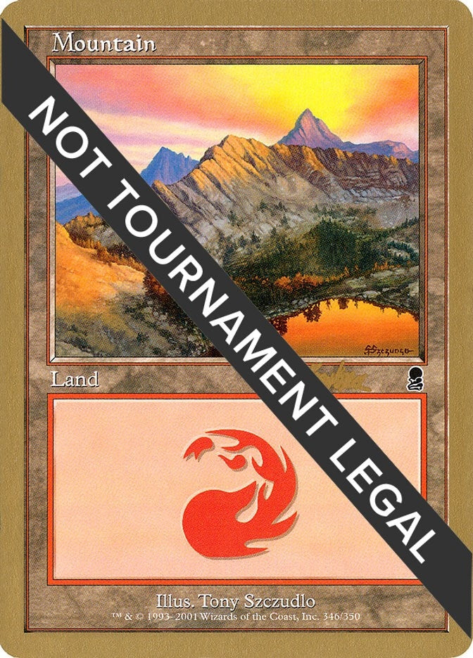 Image for Mountain (346) - 2002 Brian Kibler (ODY) [World Championship Decks] - Magic: The Gathering