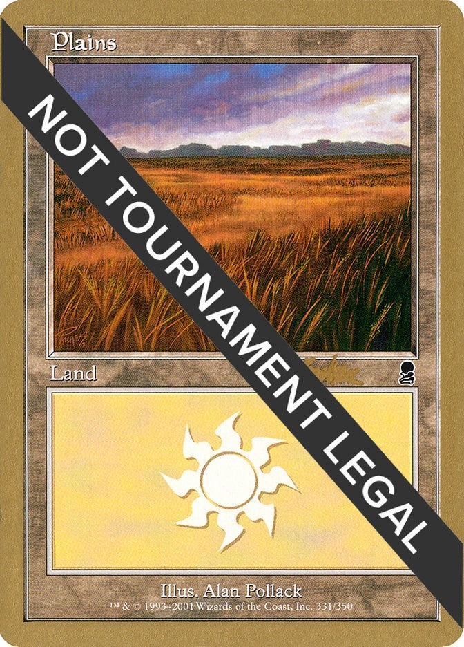 Image for Plains (331) - 2002 Brian Kibler (ODY) [World Championship Decks] - Magic: The Gathering