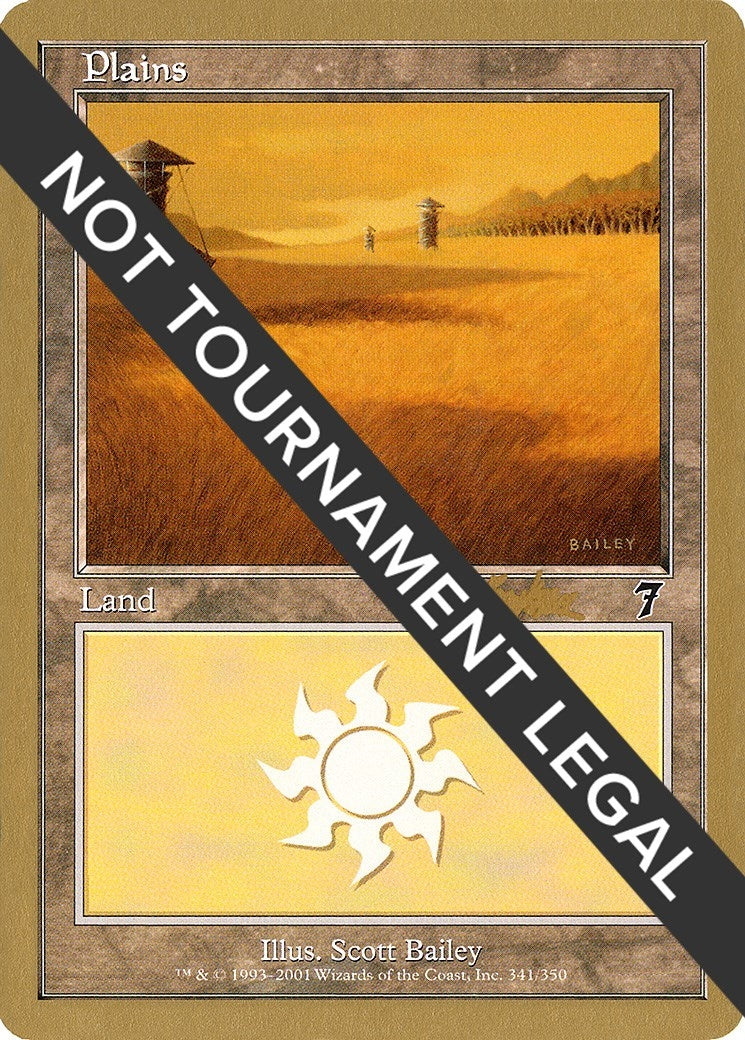 Image for Plains (341) - 2002 Brian Kibler (7ED) [World Championship Decks] - Magic: The Gathering
