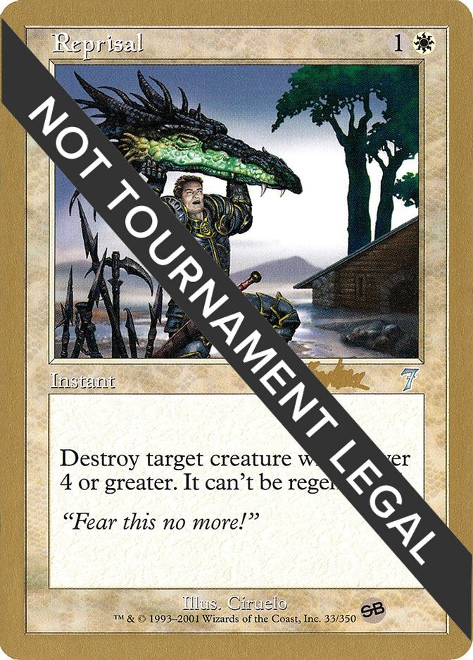 Image for Reprisal - 2002 Brian Kibler (7ED) (SB) [World Championship Decks] - Magic: The Gathering