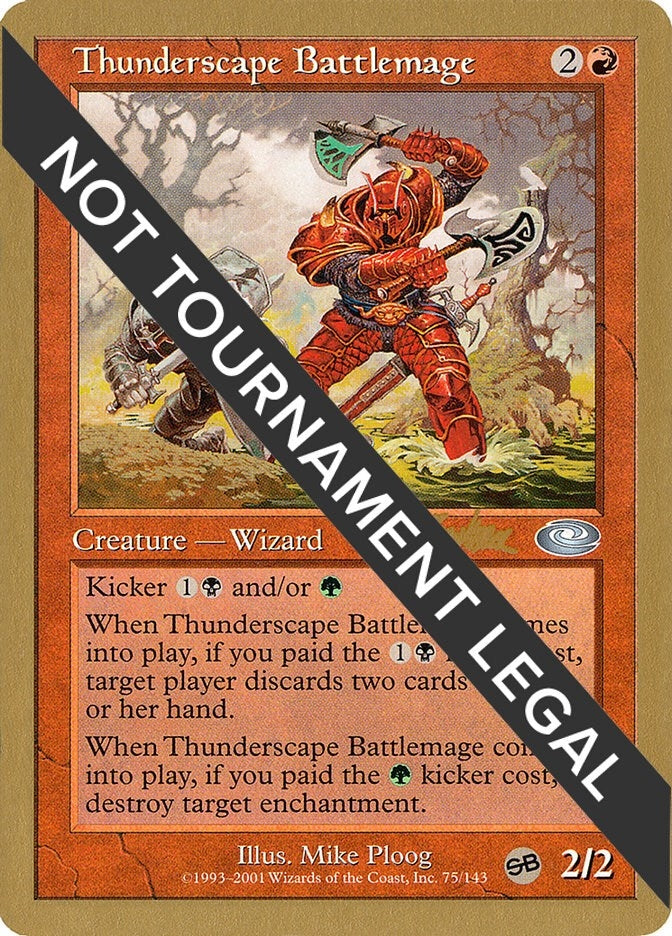 Image for Thunderscape Battlemage - 2002 Brian Kibler (PLS) (SB) [World Championship Decks] - Magic: The Gathering