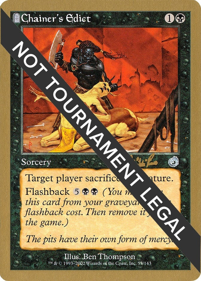 Image for Chainer's Edict - 2002 Carlos Romao (TOR) [World Championship Decks] - Magic: The Gathering
