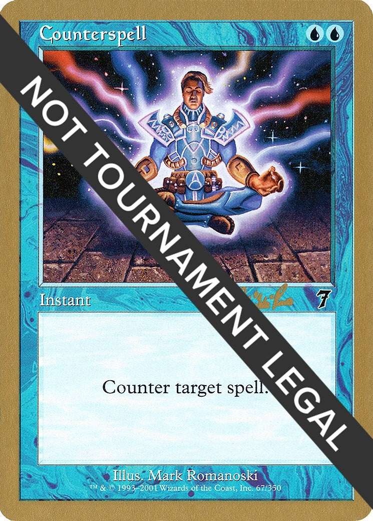 Image for Counterspell - 2002 Carlos Romao (7ED) [World Championship Decks] - Magic: The Gathering