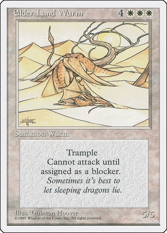 Image for Elder Land Wurm [Fourth Edition] - Magic: The Gathering