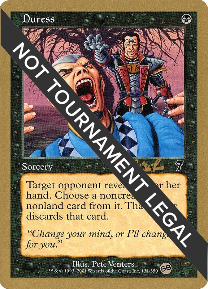 Image for Duress - 2002 Carlos Romao (7ED) (SB) [World Championship Decks] - Magic: The Gathering