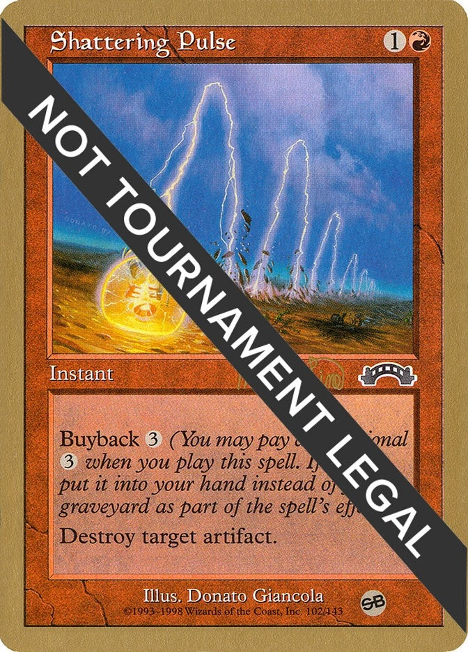 Image for Shattering Pulse - 1999 Kai Budde (EXO) (SB) [World Championship Decks] - Magic: The Gathering