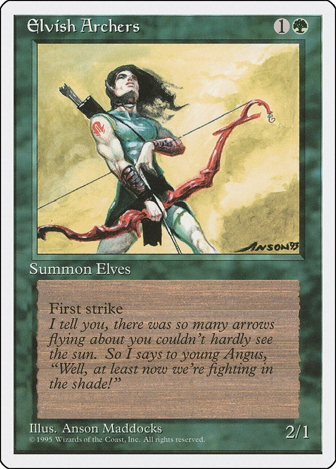 Image for Elvish Archers (127) [Fourth Edition] - Magic: The Gathering