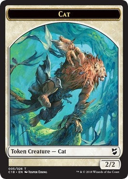 Image for Cat // Soldier Double-Sided Token (5 // 6) [Commander 2018] - Magic: The Gathering