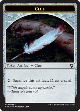 Image for Clue // Construct (021) Double-Sided Token (19 // 21) [Commander 2018] - Magic: The Gathering