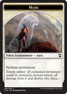 Image for Mask // Horror Double-Sided Token (4 // 22) [Commander 2018] - Magic: The Gathering