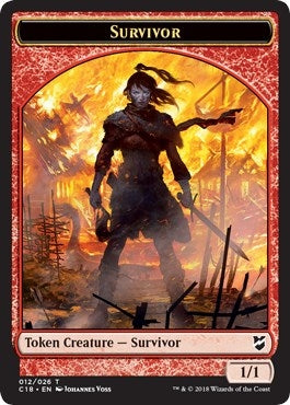 Image for Survivor // Myr (023) Double-Sided Token (12 // 23) [Commander 2018] - Magic: The Gathering