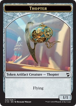 Image for Thopter (025) // Servo Double-Sided Token (25 // 24) [Commander 2018] - Magic: The Gathering
