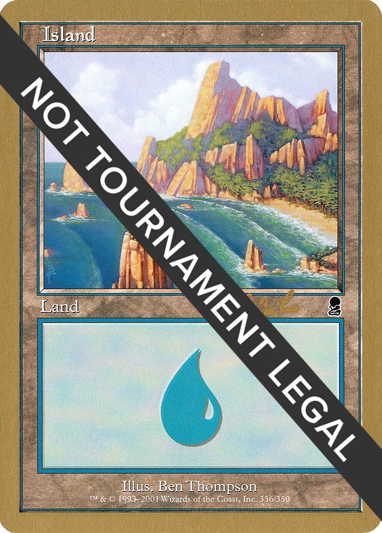 Image for Island (336) - 2002 Carlos Romao (ODY) [World Championship Decks] - Magic: The Gathering