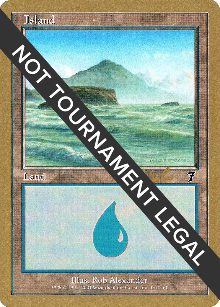 Image for Island (333) - 2002 Carlos Romao (7ED) [World Championship Decks] - Magic: The Gathering