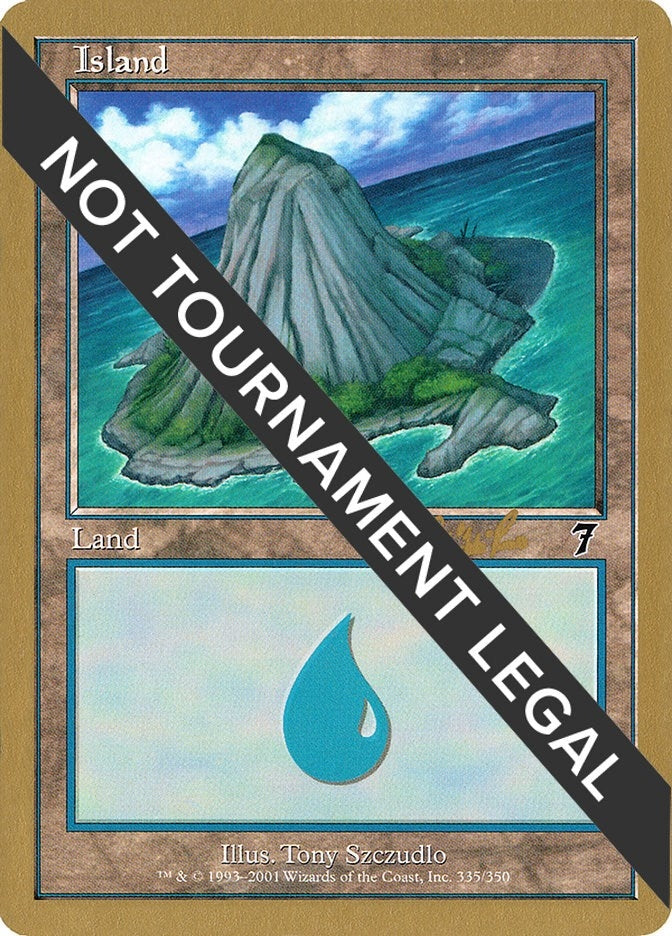 Image for Island (335) - 2002 Carlos Romao (7ED) [World Championship Decks] - Magic: The Gathering