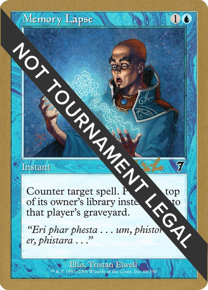 Image for Memory Lapse - 2002 Carlos Romao (7ED) [World Championship Decks] - Magic: The Gathering