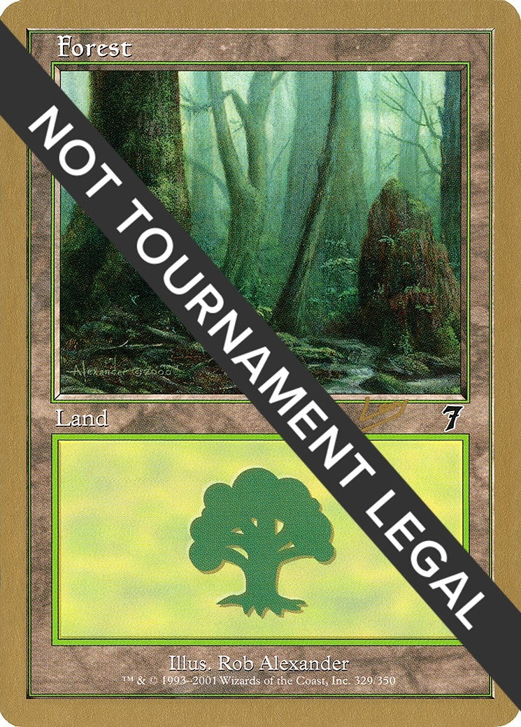 Image for Forest (329) - 2002 Raphael Levy (7ED) [World Championship Decks] - Magic: The Gathering