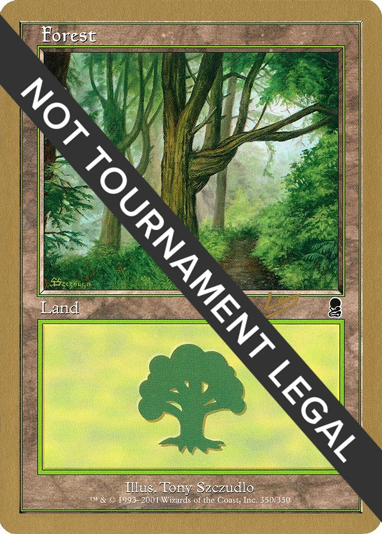 Image for Forest (350) - 2002 Raphael Levy (ODY) [World Championship Decks] - Magic: The Gathering