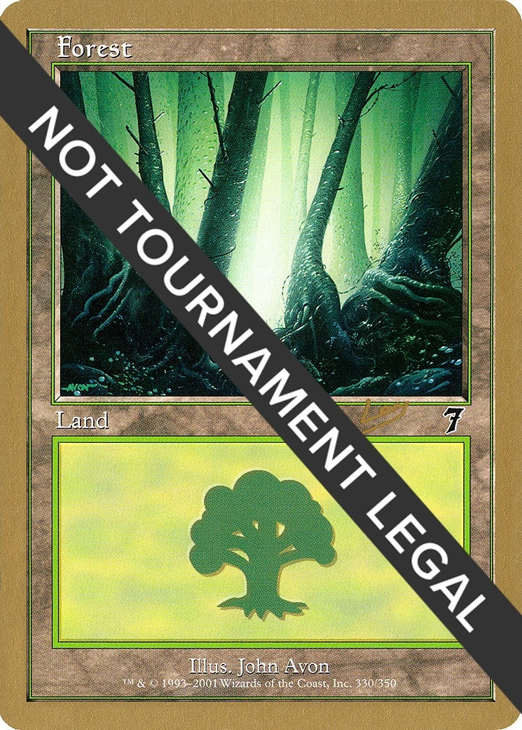Image for Forest (330) - 2002 Raphael Levy (7ED) [World Championship Decks] - Magic: The Gathering