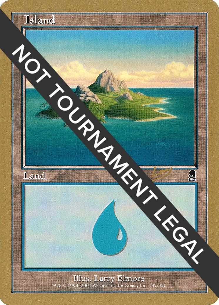 Image for Island (337) - 2002 Raphael Levy (ODY) [World Championship Decks] - Magic: The Gathering
