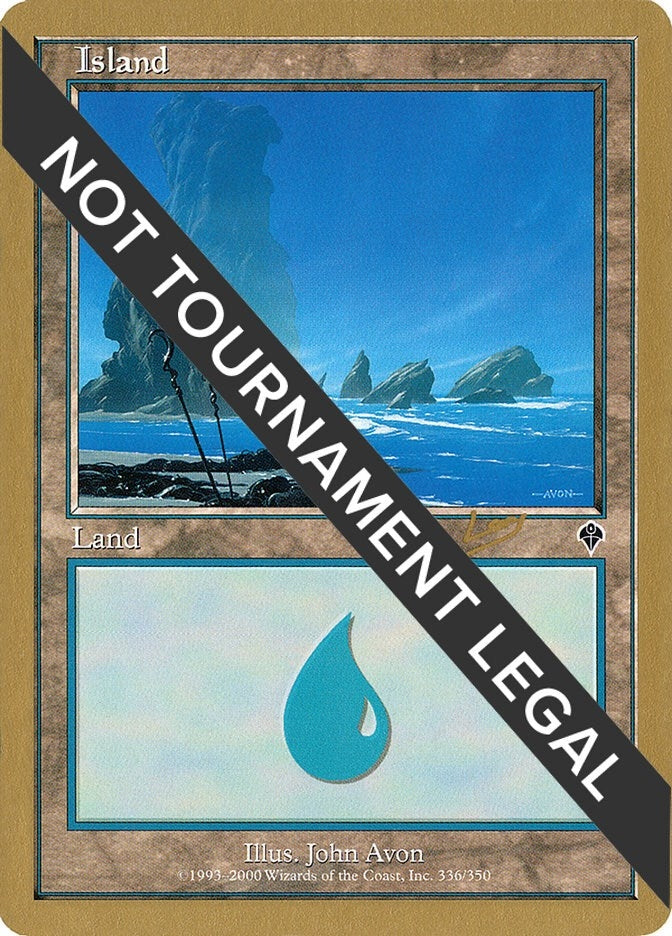 Image for Island (336) - 2002 Raphael Levy (INV) [World Championship Decks] - Magic: The Gathering