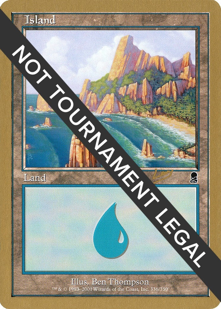 Image for Island (336) - 2002 Raphael Levy (ODY) [World Championship Decks] - Magic: The Gathering