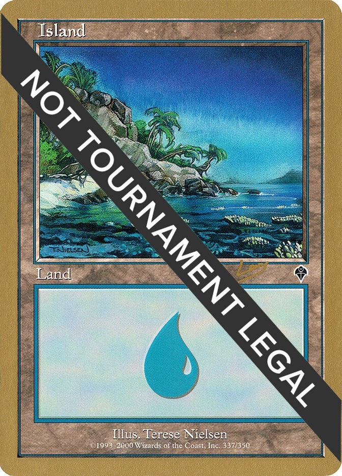 Image for Island (337) - 2002 Raphael Levy (INV) [World Championship Decks] - Magic: The Gathering